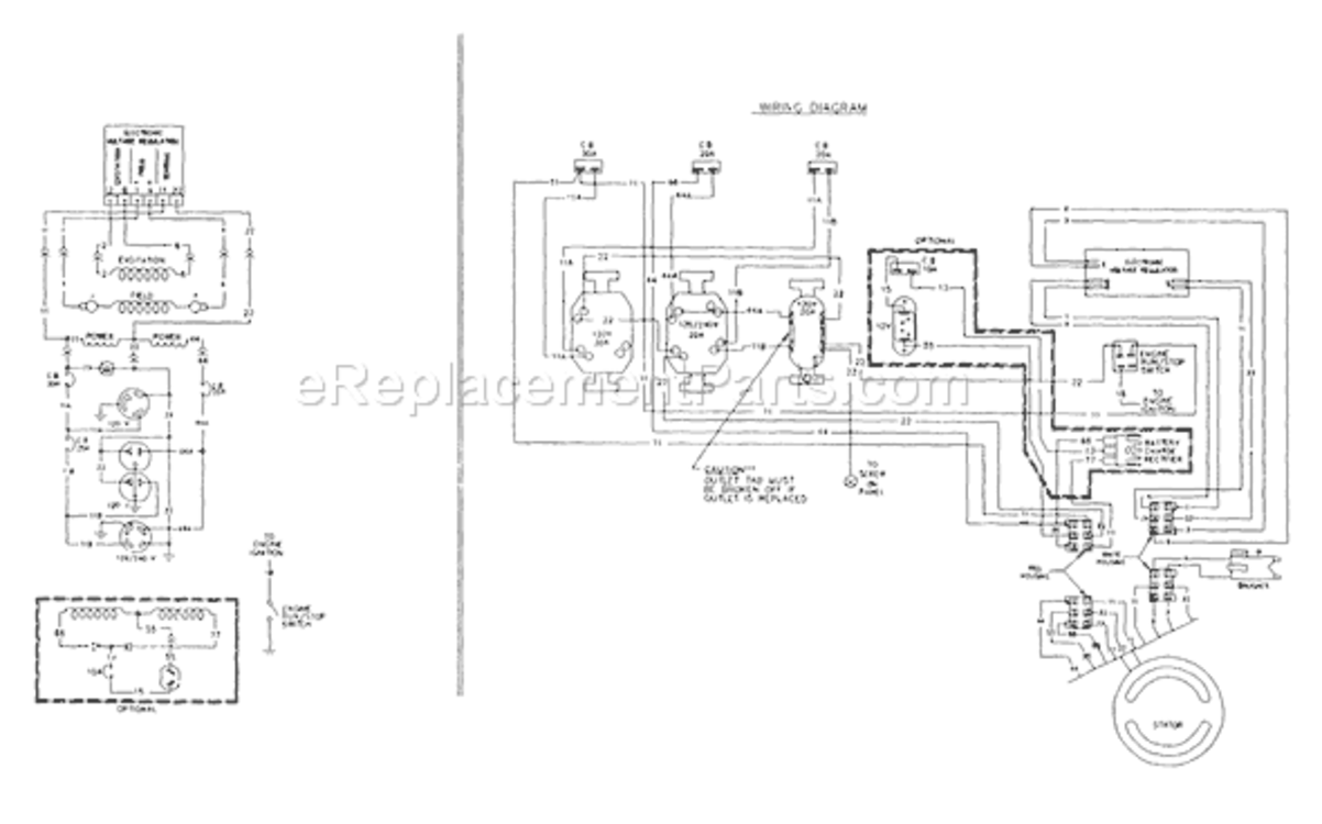 Page B Diagram and Parts List for 5559-0  Briggs and Stratton Generator
